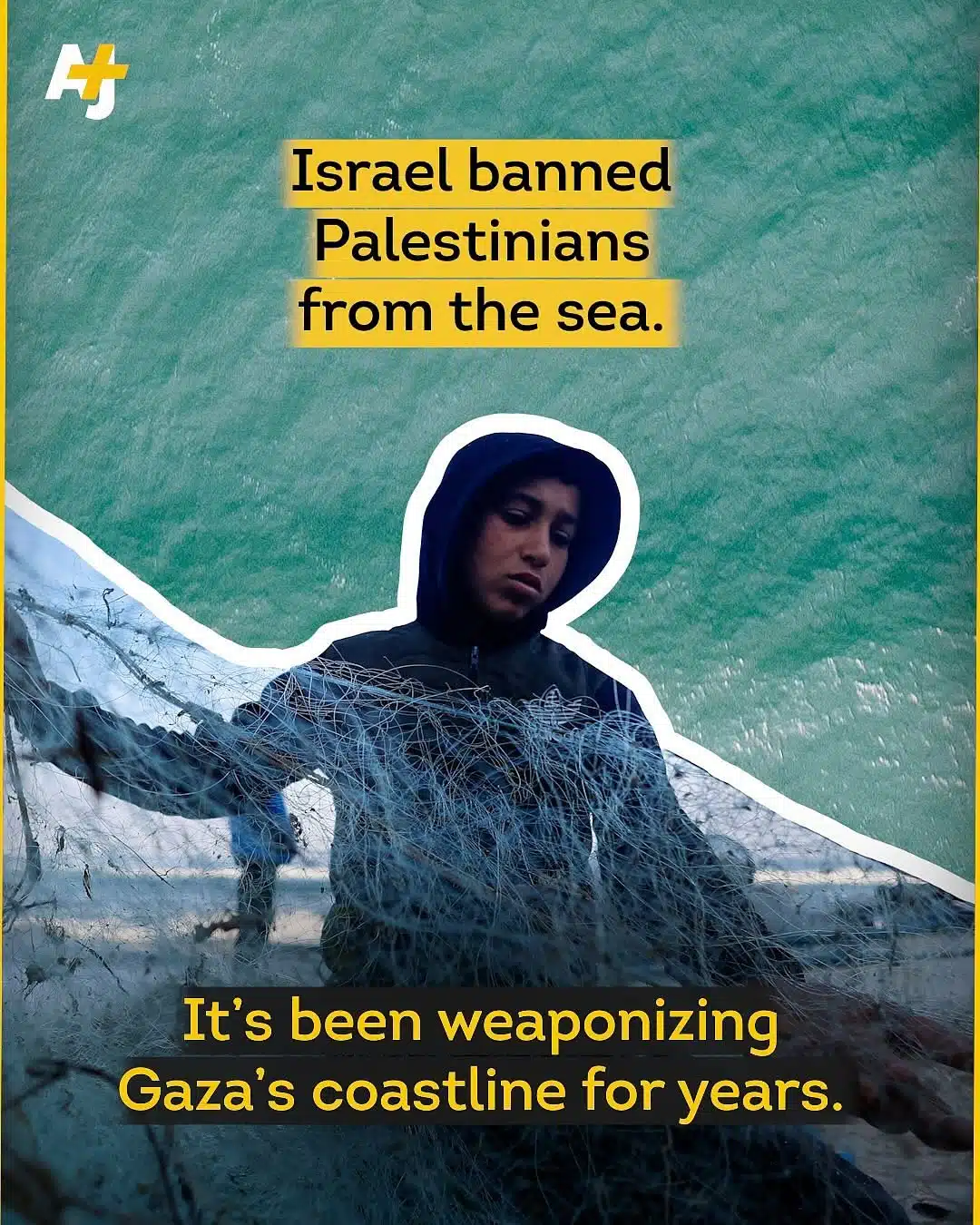 AJ+ Report: Israel Bans Palestinians from the Sea — Gaza’s Coastline Turned Into a Weapon