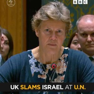 BBC: UK Ambassador Barbara Woodward SLAMS Israel at the UN Over Gaza War