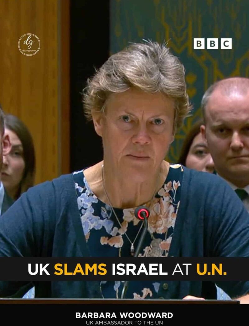 BBC: UK Ambassador Barbara Woodward SLAMS Israel at the UN Over Gaza War