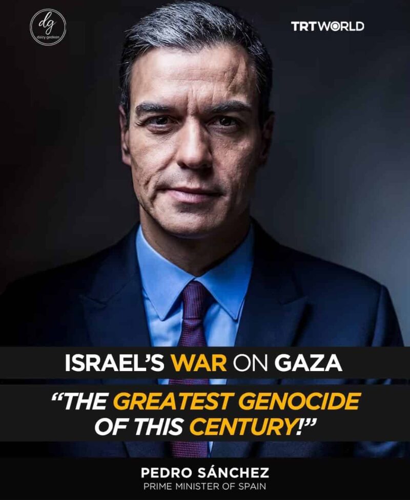 BREAKING: Pedro Sánchez Labels Gaza War “Modern History’s Worst Genocide”

