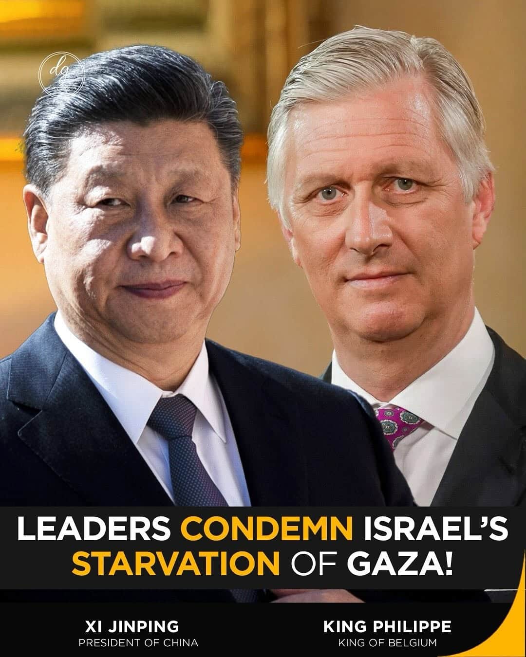 China’s Xi Jinping and Belgium’s King Philippe Condemn Israel’s Starvation Tactics in Gaza