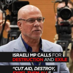 Israeli MP Zvika Fogel Calls to “Cut Aid, Destroy, Expel Them All” — Shocking Statement Sparks Outrage