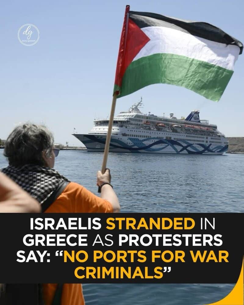 Israelis Stranded in Greece as Protesters Block Ports: “No Safe Harbor for War Criminals”