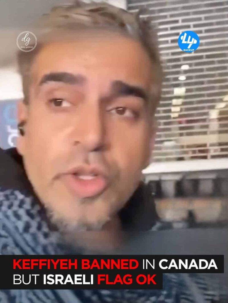 Keffiyeh Banned in Canada — But Israeli Flag Allowed?