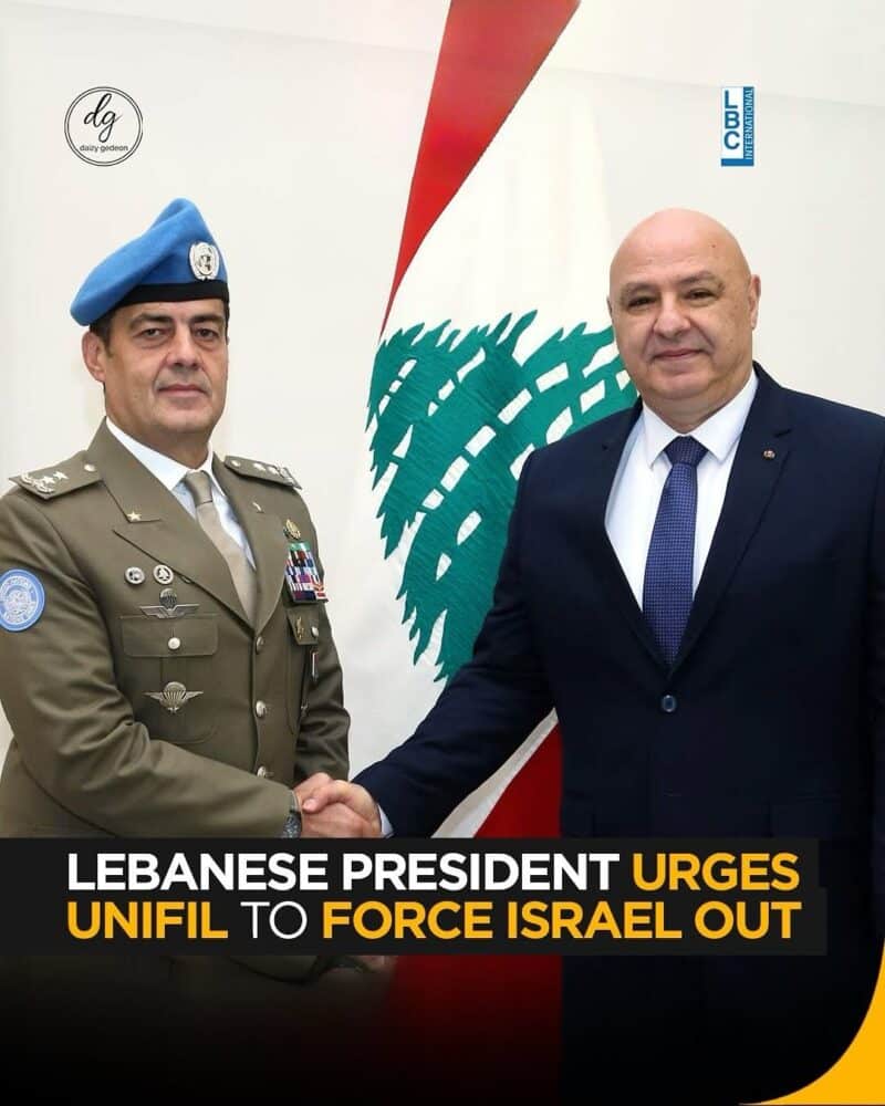 Lebanese President to LBC International: UNIFIL Must Act to Force Israel Out