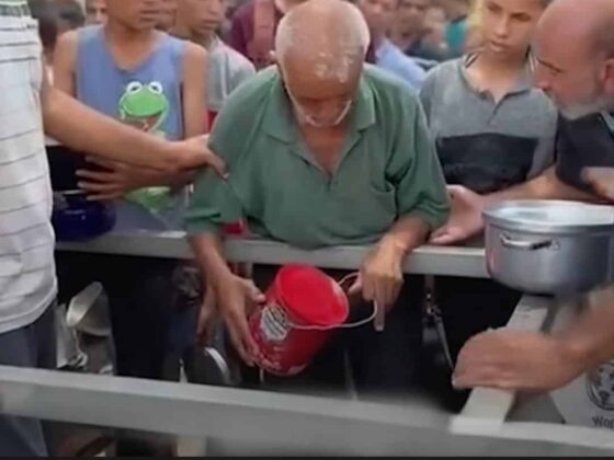 Starving in Gaza: Elderly Palestinian Collapses While Waiting for Food Amid Blockade