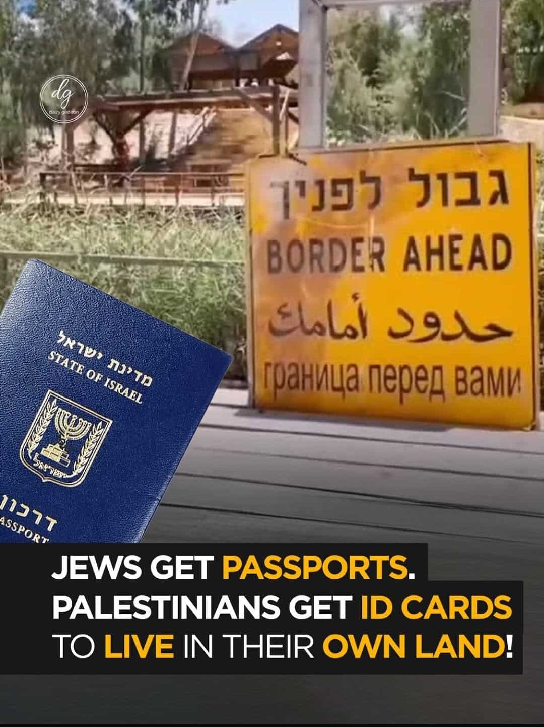 🇮🇱 Jews Get Passports, Palestinians Get ID Cards — Two-Tier System in Their Own Homeland Exposed