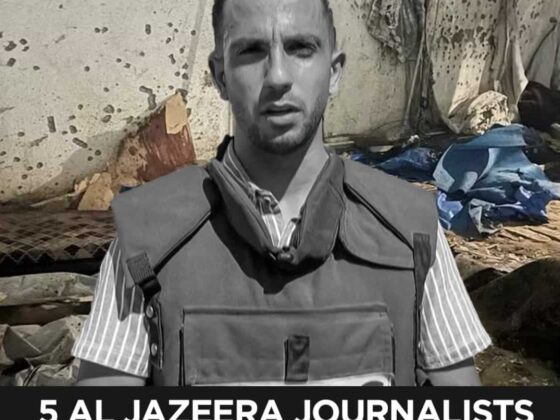 Five Al Jazeera Journalists Killed in Israeli Strike Outside Gaza Hospital