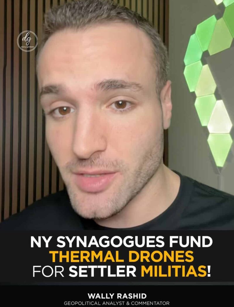 Wally Rashid, Geopolitical Analyst: NY Synagogues Fund Thermal Drones for Settler Militias

