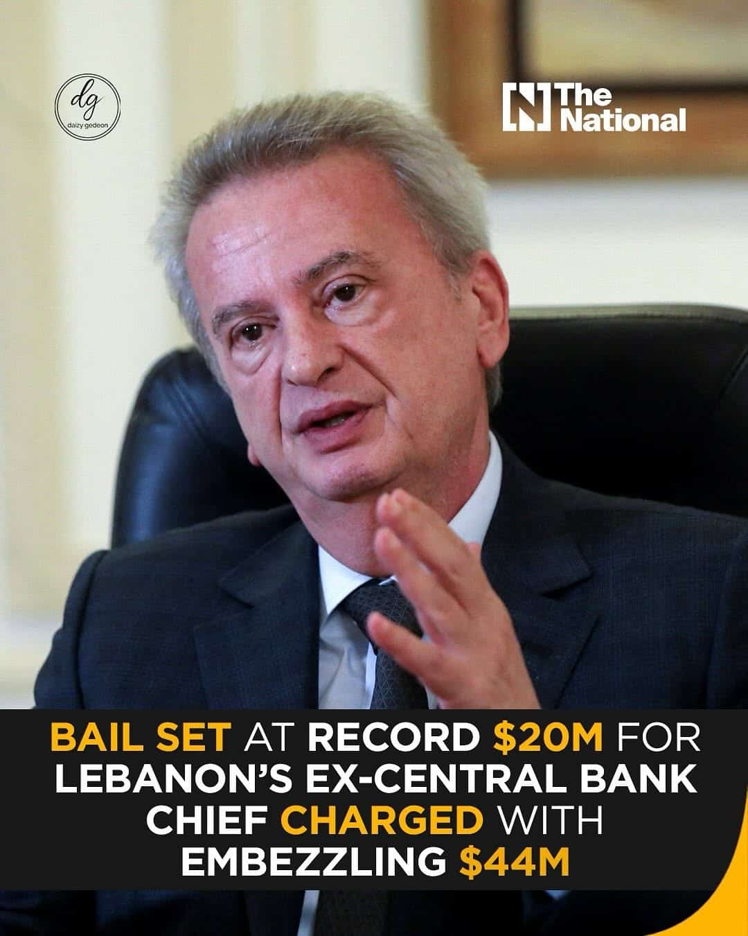 💰 Record $20M Bail for Lebanon’s Ex-Central Bank Chief Accused of Stealing $44M | The National