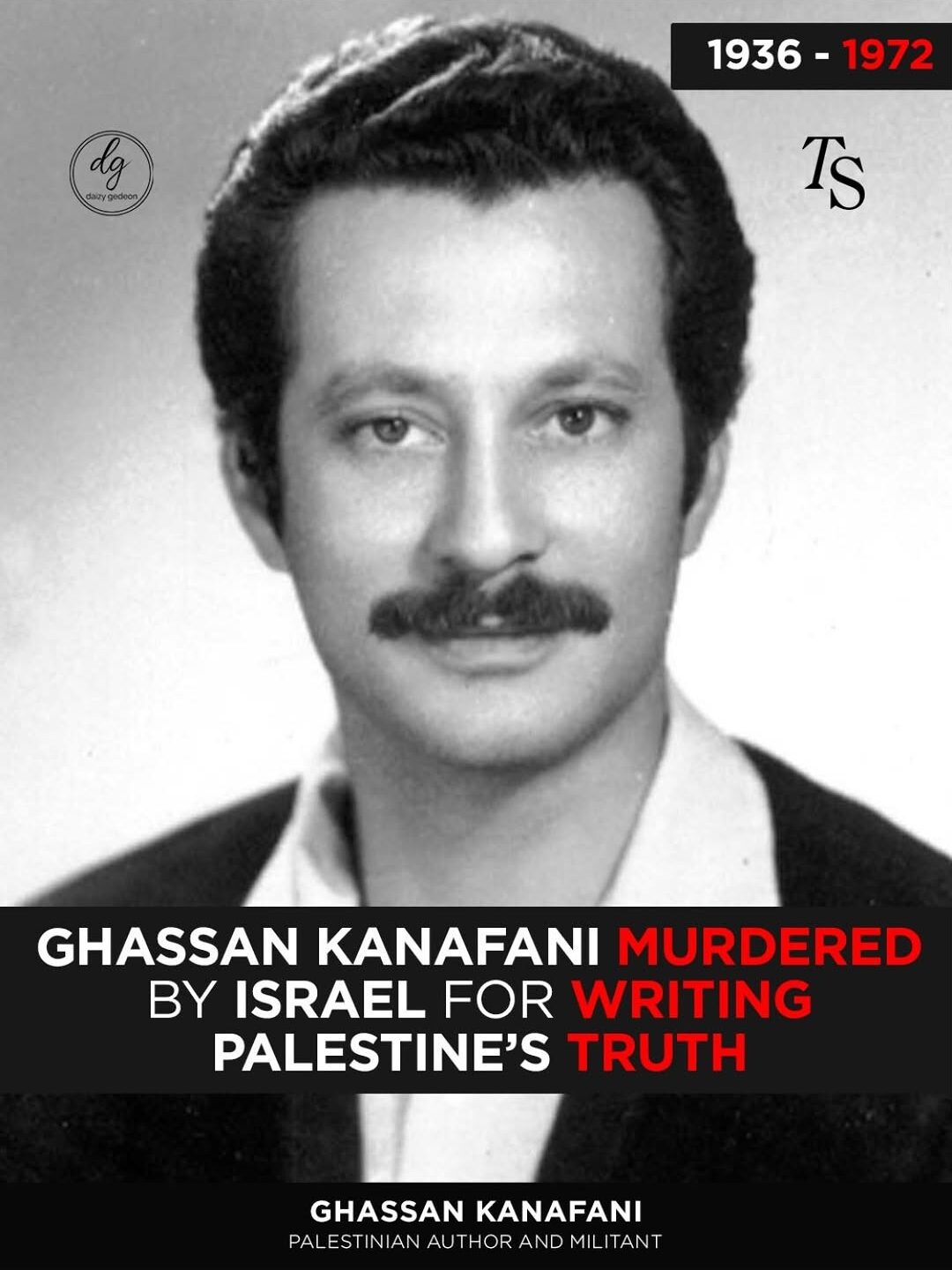 1936–1972: Ghassan Kanafani — Palestinian Author Murdered by Israel for Writing Palestine’s Truth
