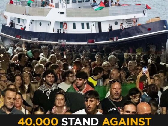 40,000 in Genoa Rally Against Israel’s Blockade as Global Sumud Flotilla Sets Sail for Gaza