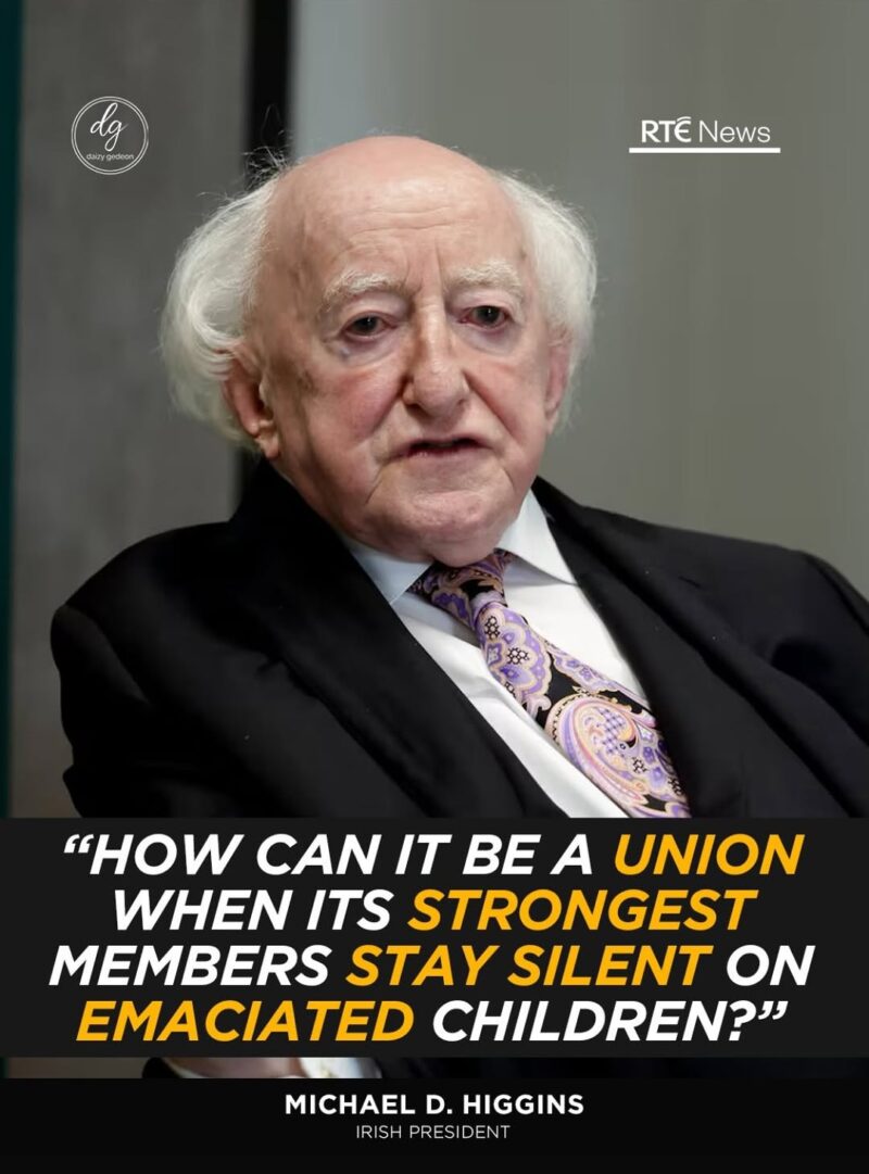 Irish President Slams EU Silence on Starving Children: ‘How Is This a Union?’