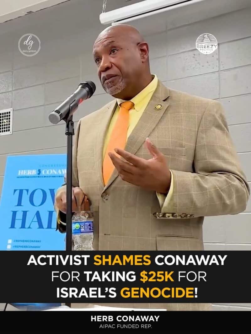 Activist Shames Rep. Herb Conaway for Accepting $25K From AIPAC Amid Israel’s Genocide