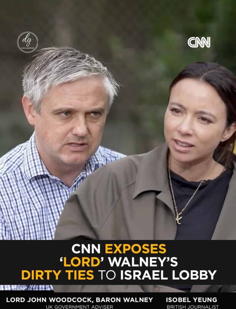 CNN Exposes Lord Walney: UK Government Adviser’s Secret Ties to Israel Lobby Revealed