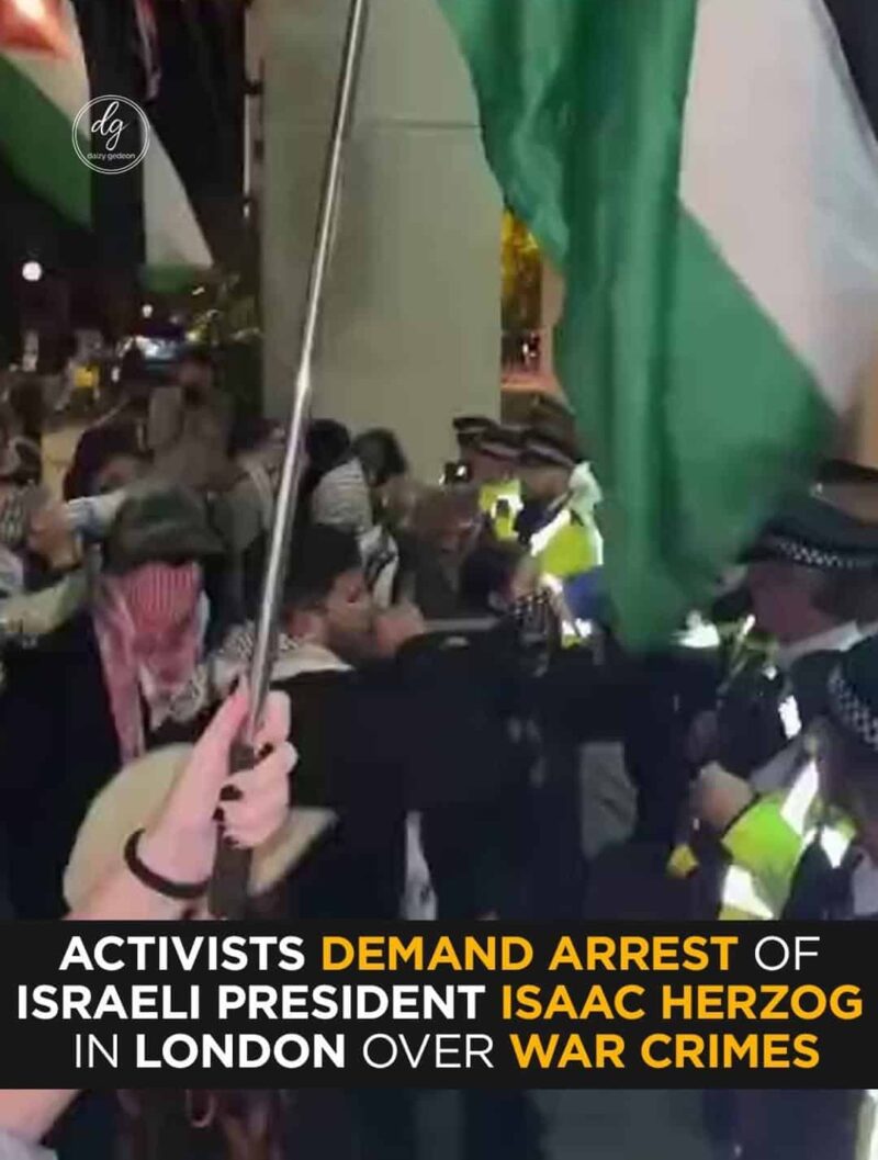 Daizy Gedeon: Activists in London Demand Arrest of Israeli President Isaac Herzog for War Crimes