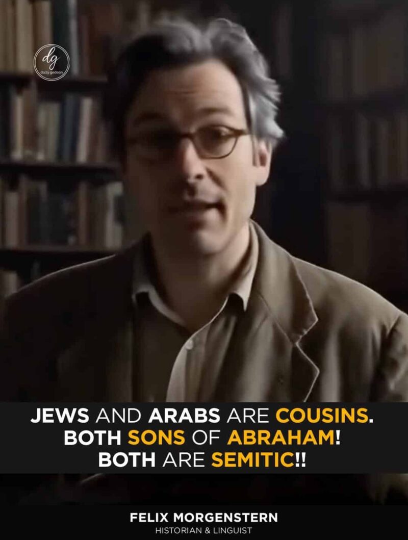 Daizy Gedeon Highlights Felix Morgenstern’s Claim: ‘Jews and Arabs Are Cousins—Both Sons of Abraham!’