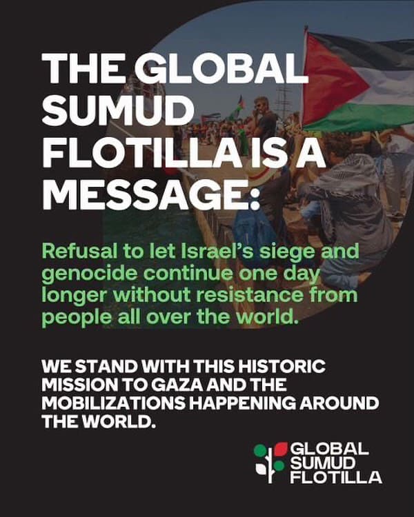 Global Sumud Flotilla Sends Powerful Message: End Israel’s Gaza Siege Now