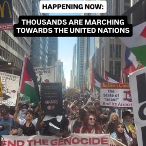 Happening Now: Thousands March Towards the United Nations