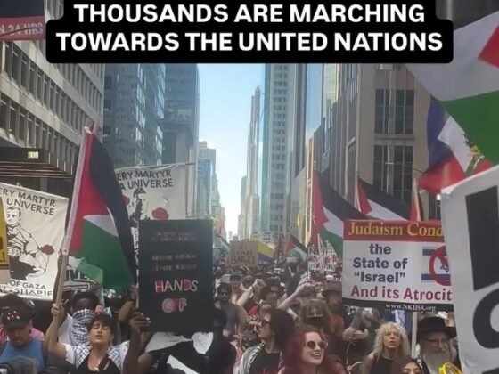 Happening Now: Thousands March Towards the United Nations
