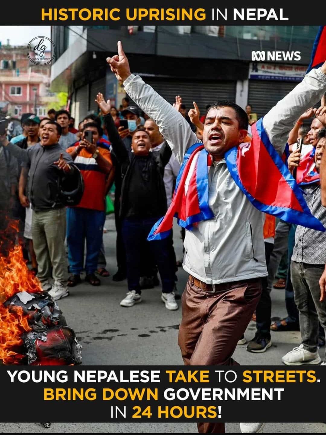 Historic Uprising in Nepal: Young Protesters Topple Government in Just 24 Hours