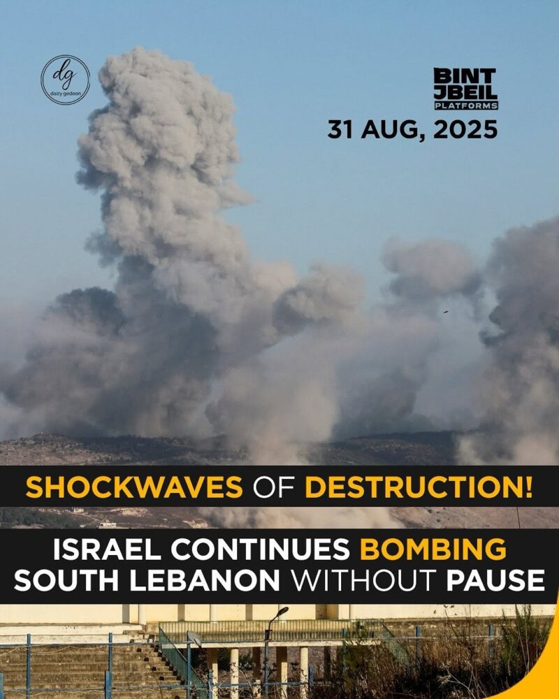 Israel Intensifies Relentless Bombing of South Lebanon — Bint Jbeil Platforms Rocked by Destruction
