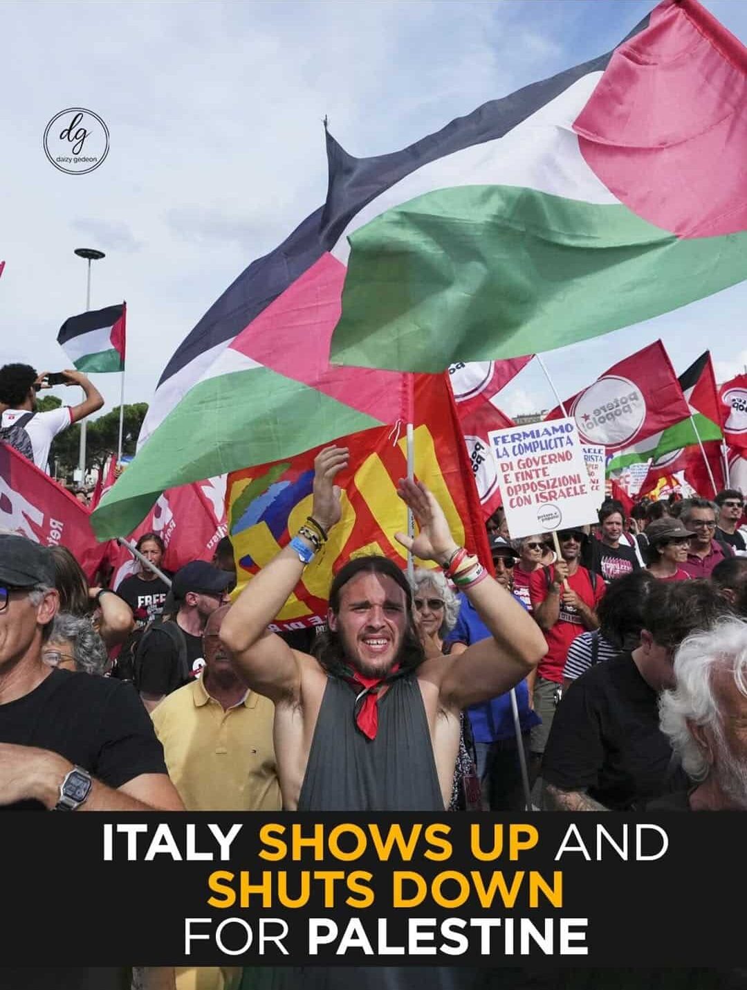 Italy Erupts in Solidarity: Nationwide Protests Demand Justice for Palestine