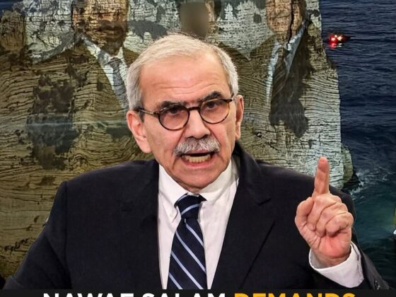 “Nawaf Salam Demands Arrests After Hezbollah Projection on Raouche Rocks — L’Orient Today Reports”