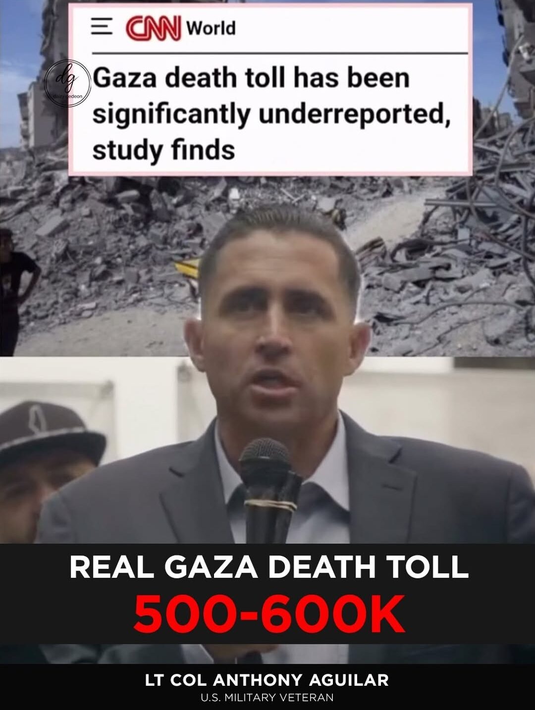 Real Gaza Death Toll 500–600K Revealed — CNN World Reports Study Findings