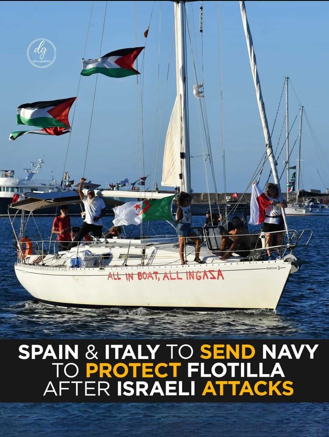 Spain & Italy Deploy Navy to Protect Gaza Flotilla After Israeli Attacks 1 Spain & Italy Deploy Navy to Protect Gaza Flotilla After Israeli Attacks