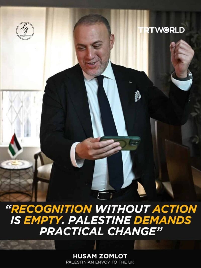TRT World: Husam Zomlot — ‘Recognition Without Action Is Empty. Palestine Demands Practical Change’