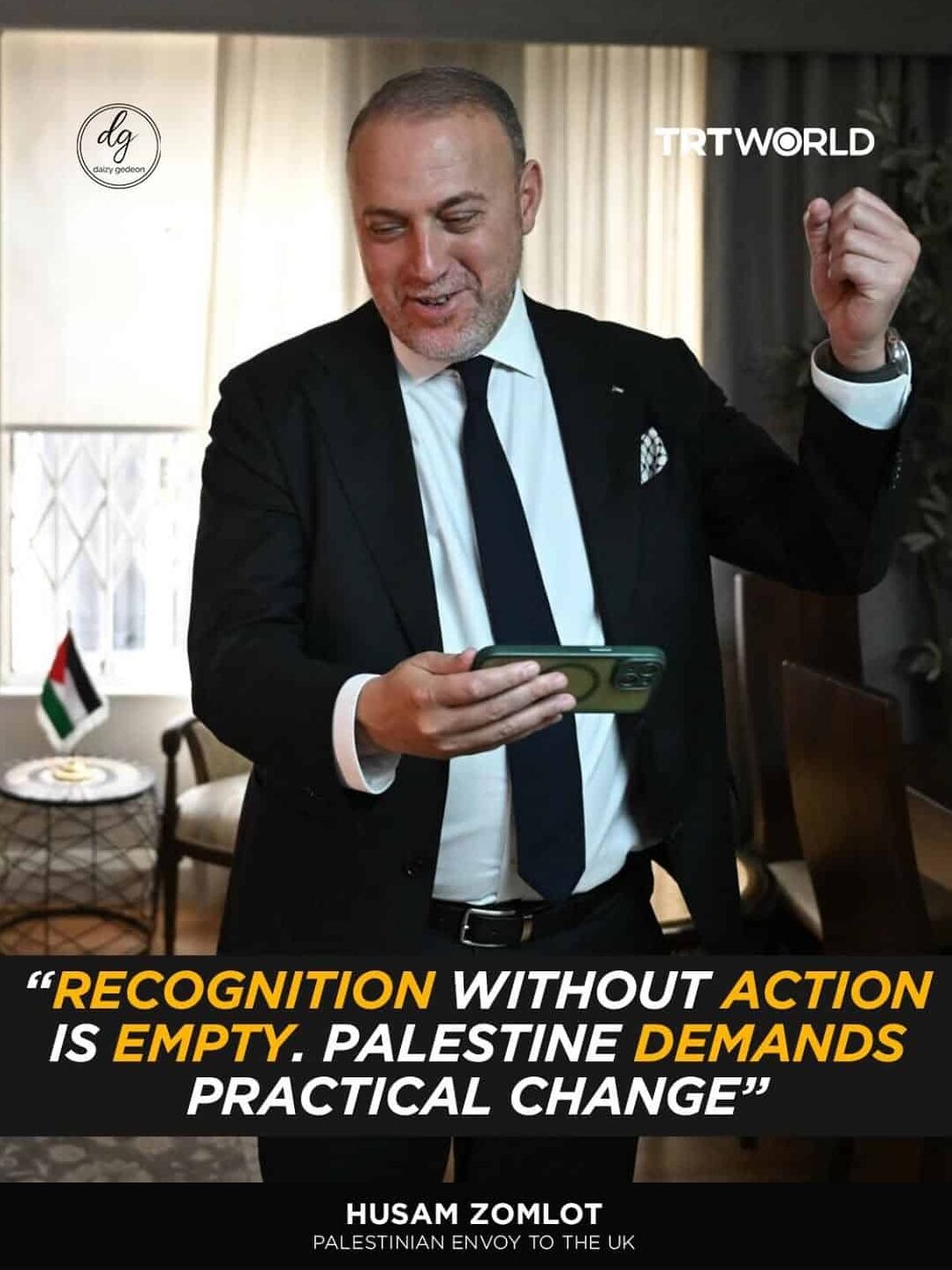 TRT World: Husam Zomlot — ‘Recognition Without Action Is Empty. Palestine Demands Practical Change’
