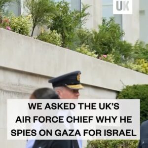 UK Air Force Chief Confronted: Why Is Britain Spying on Gaza for Israel?