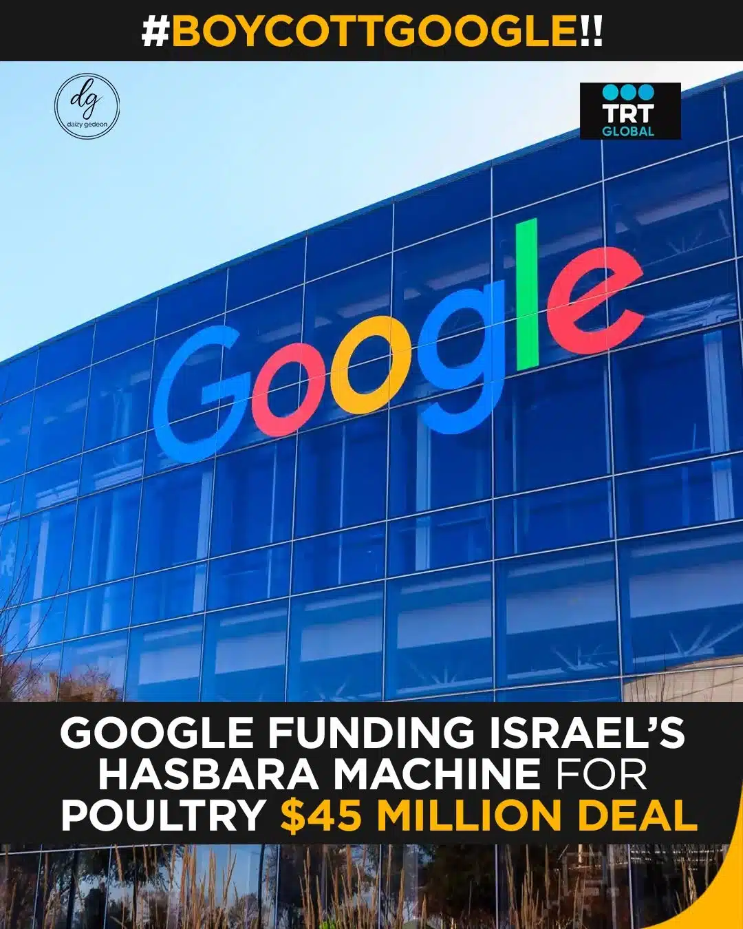 🚨 #BoycottGoogle: $45M Deal Exposes Google Funding Israel’s Propaganda Machine | TRT Global