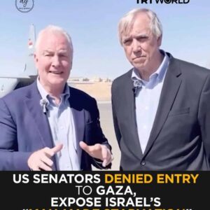 🚨 US Senators Chris Van Hollen & Jeff Merkley Blocked From Entering Gaza — Accuse Israel of ‘Man-Made Starvation’ | TRT World | Daizy Gedeon