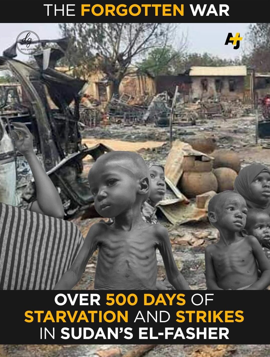 AJ+ Report: The Forgotten War — 500 Days of Starvation and Bombing in Sudan’s El-Fasher