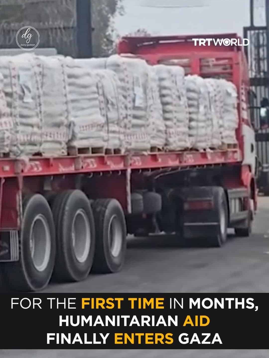 BREAKING: Humanitarian Aid Enters Gaza for the First Time in Months — TRT World Reports