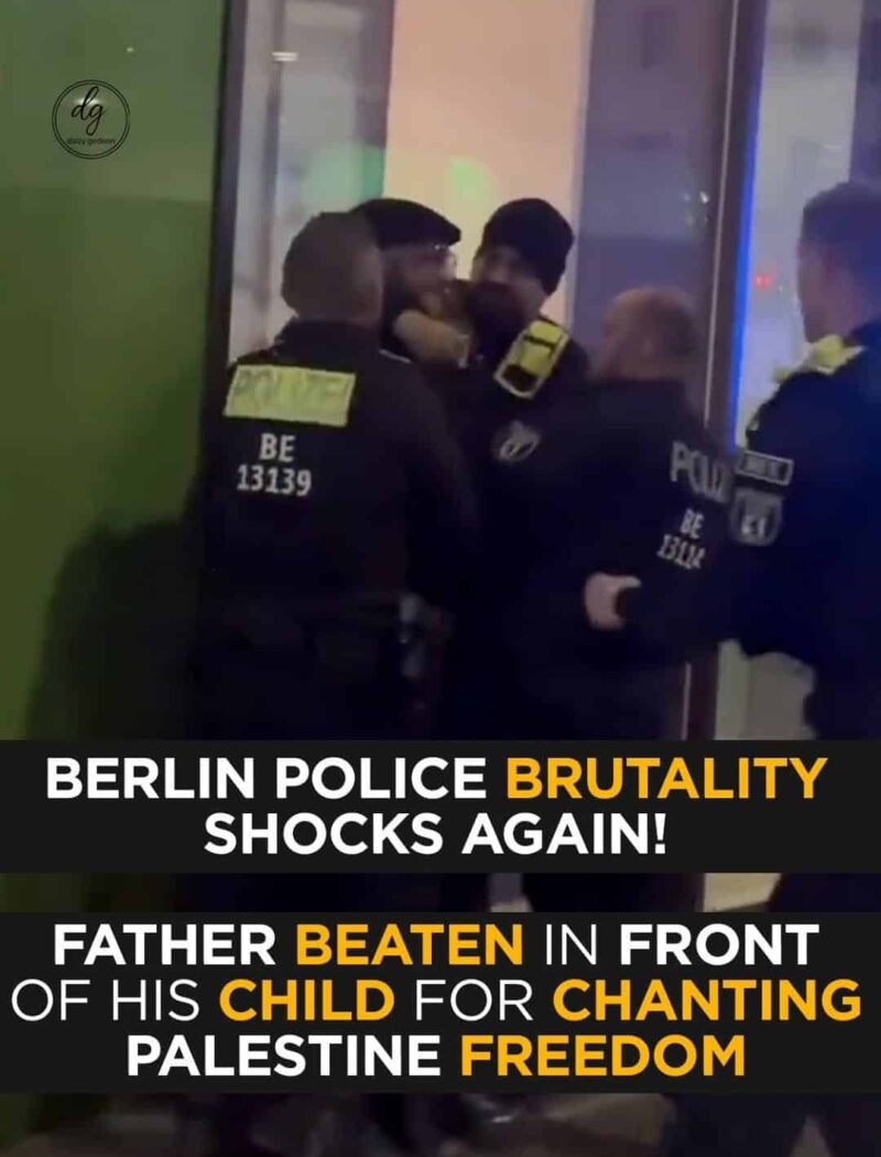 Berlin Police Brutality Shocks the World — Father Beaten for Chanting “Free Palestine”