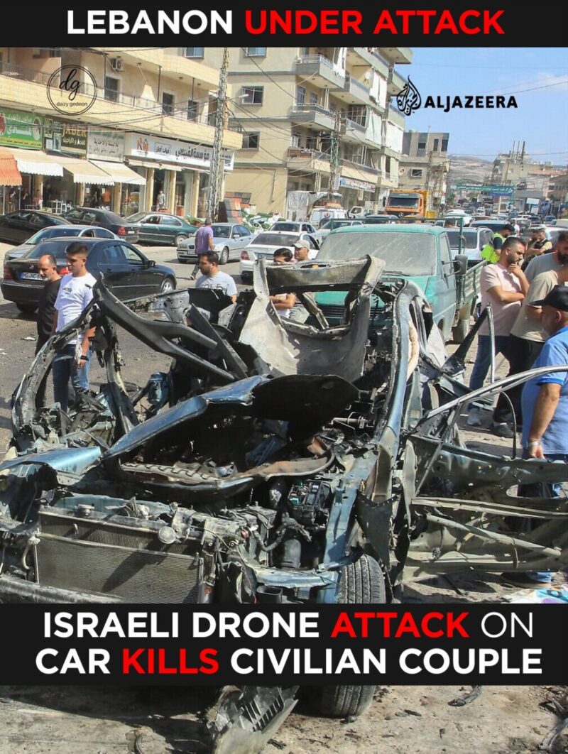 Israeli Drone Strike Kills Civilian Couple in Lebanon | Daizy Gedeon Reports