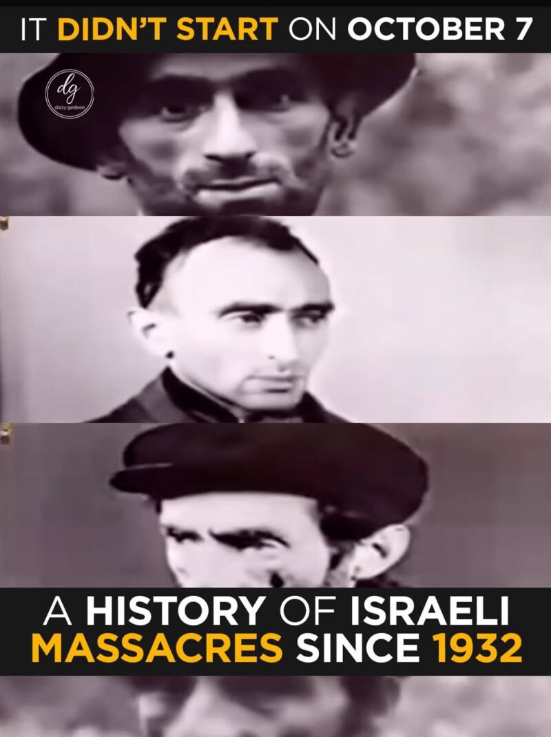 It Didn’t Start on October 7: A History of Israeli Massacres Since 1932