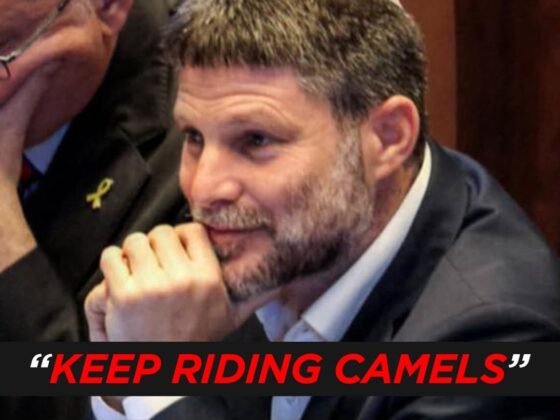 “KEEP RIDING CAMELS” — Israel’s Finance Minister Mocks Saudi Arabia for Supporting Palestine