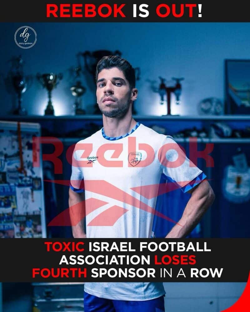 Reebok Pulls Out: Israeli Football Association Loses Fourth Sponsor Amid Mounting Backlash