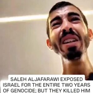 Saleh Aljafarawi Exposed Israel Throughout Two Years of Genocide — Killed Even During “Ceasefire”