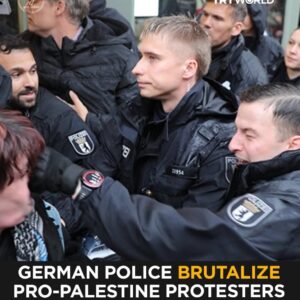 Middle East News 11 TRT World: German Police Brutalize Pro-Palestine Protesters in Berlin Opposing Israeli Arms Maker
