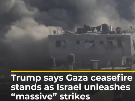 Trump Claims Gaza Ceasefire Holds as Israel Launches Massive New Strikes