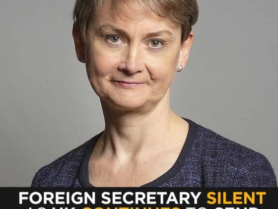 UK Foreign Secretary Yvette Cooper Silent as Britain Supplies F-35 Parts Used in Palestinian Massacres