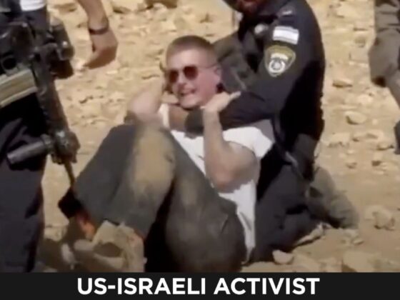 US-Israeli Activist Beaten and Arrested for Defending Palestinian Water from Illegal Settlers | Al Jazeera