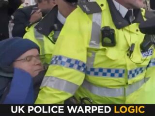 Uk Police Logic: Support Genocide = Safe. Protest Genocide = Arrested