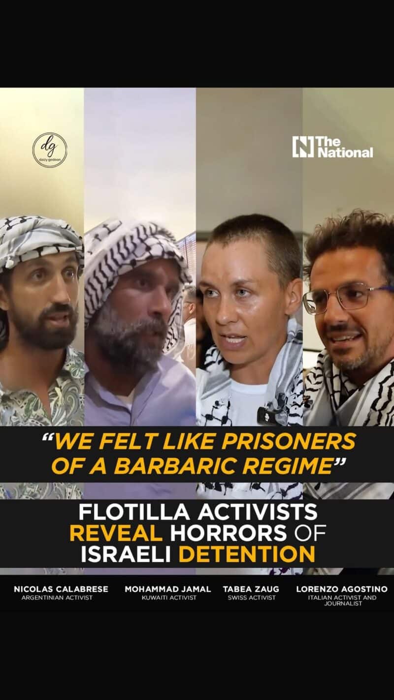 “We Felt Like Prisoners of a Barbaric Regime”: Flotilla Activists Expose Horrors of Israeli Detention | The National
