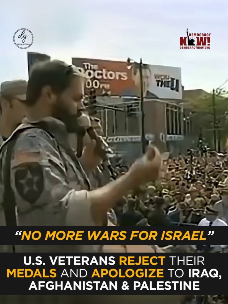 U.S. Veterans Reject Their Medals and Apologize to Iraq, Afghanistan & Palestine: “No More Wars for Israel”